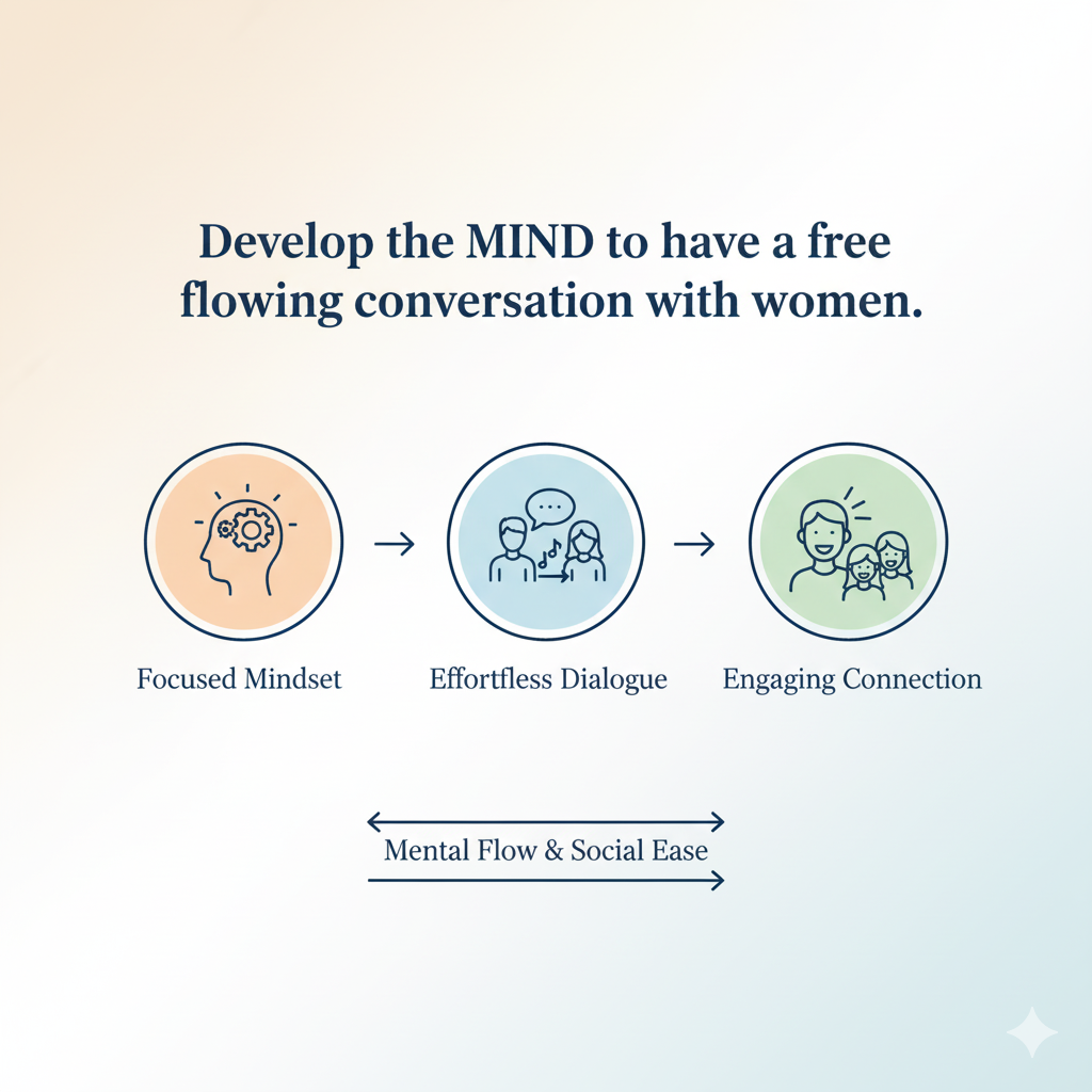 Develop the MIND to have a free flowing conversation with women.