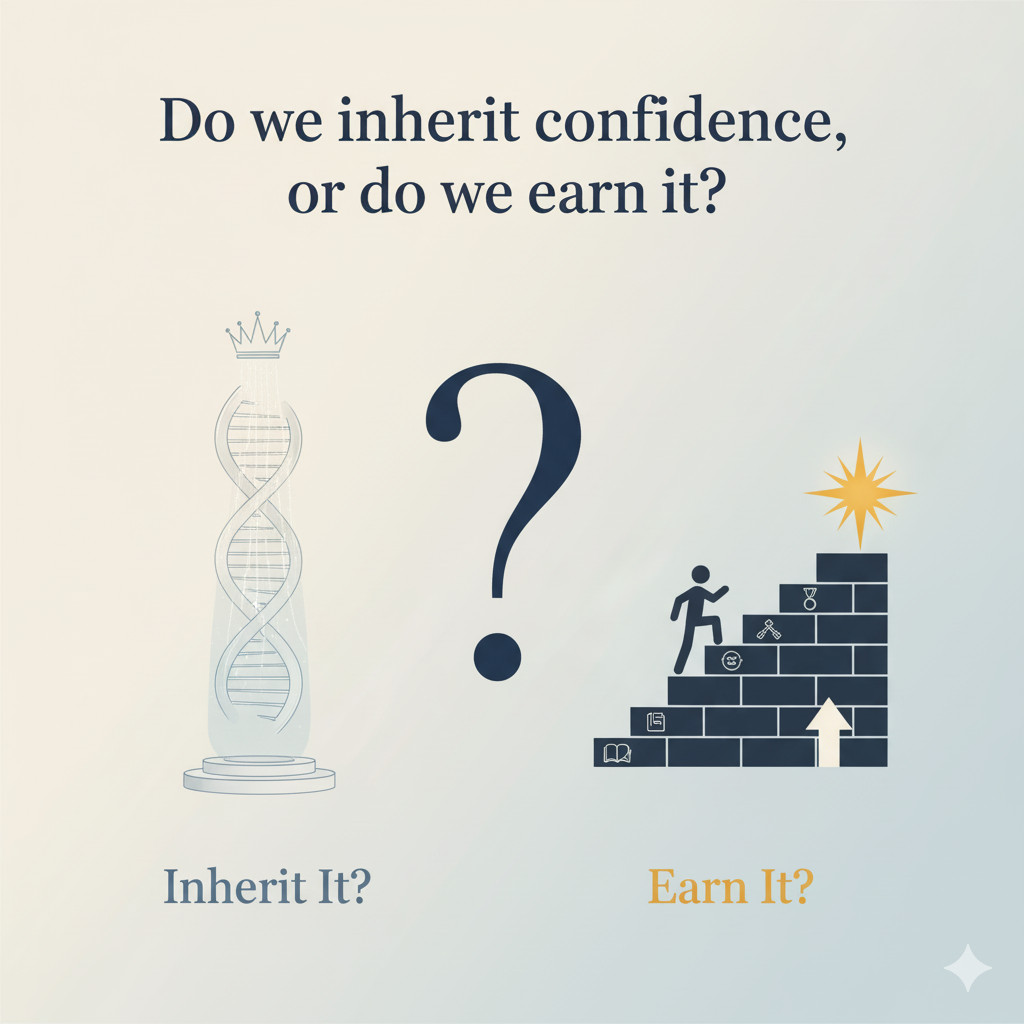 Do we inherit confidence, or do we earn it?