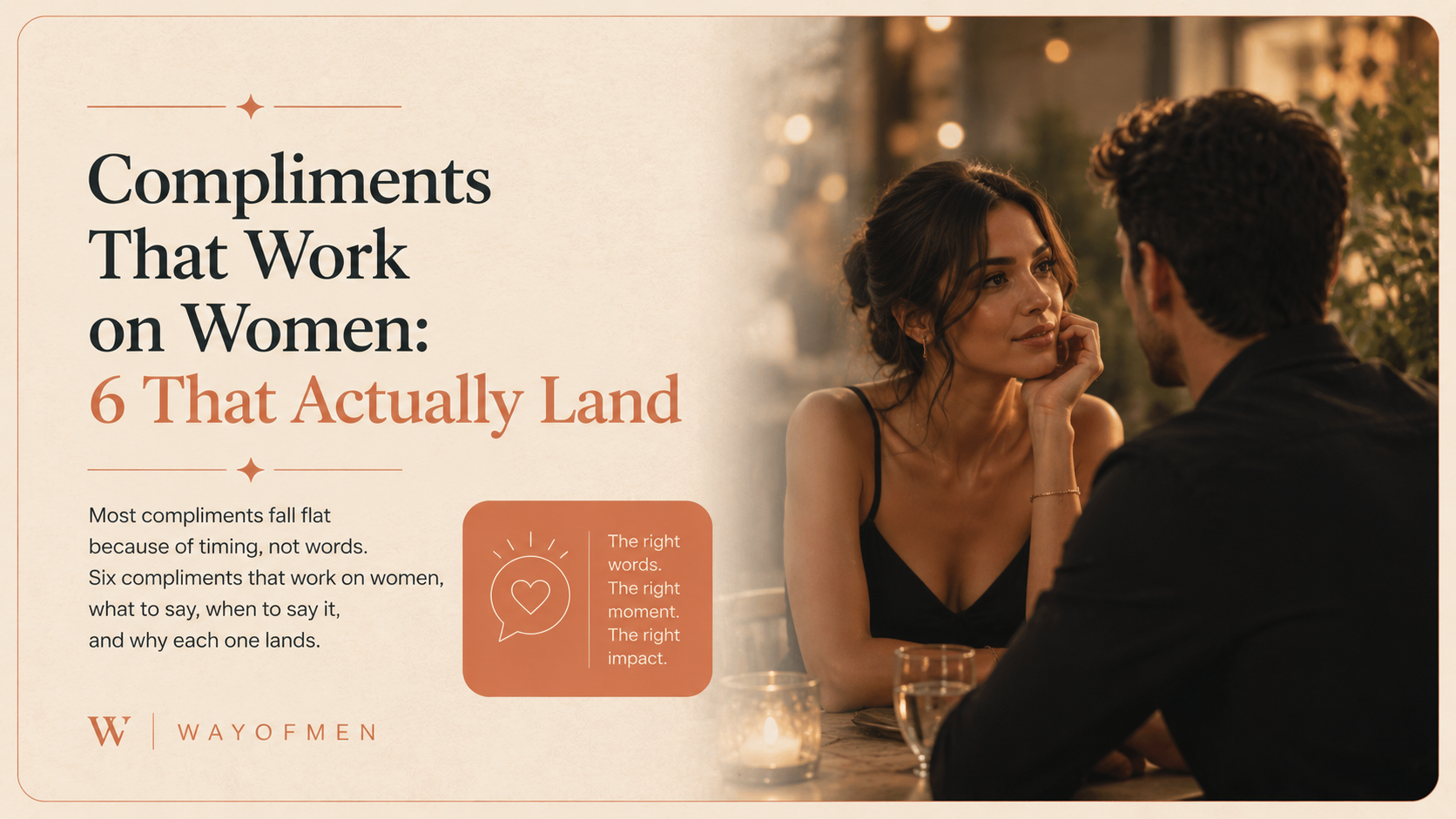 Compliments That Work on Women: 6 That Actually Land